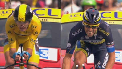 Contador pierde etapa in fata lui Froome printr-o eroare tactica