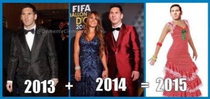 Gluma Balonului de Aur: Costumul lui Messi din 2015