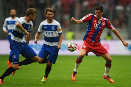 Lewandowski marcheaza la primul meci pentru Bayern Munchen (Video)
