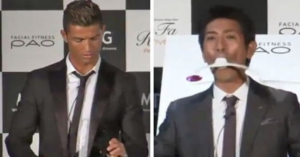 Cristiano Ronaldo a refuzat sa probeze produsul pentru care face reclama in Japonia