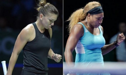 LIVE Turneul Campioanelor: Simona Halep - Serena Williams. Meci castigat de Halep in doua seturi
