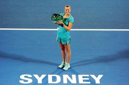Petra Kvitova castiga titlul la Sydney si se apropie de Simona Halep in clasament