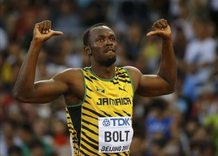 Usain Bolt, campion mondial la 100 metri pentru a treia oara in cariera