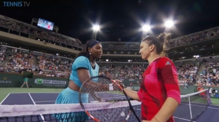 Serena Williams si-a aratat respectul pentru Simona Halep si suporterii romani