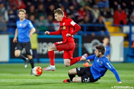 Dinamo intoarce scorul cu Viitorul si castiga prin golul lui Lazar