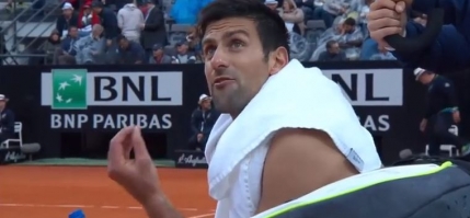 Momentul in care Djokovic si-a iesit din minti la Roma (video)