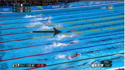 Phelps a castigat al 19-lea aur olimpic printr-o manevra incredibila