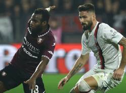 Milan salvează in extremis remiza cu Salernitana, ultima clasată din Serie A