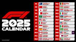 S-a anunțat calendarul pentru sezonul 2025 în Formula 1