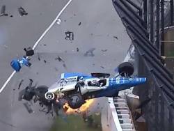 Accident monstruos la Indy500 (VIDEO). Pilotul scapa cu viata printr-un miracol!