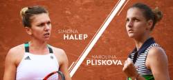 Asa am trait Simona Halep - Karolina Pliskova in semifinale la Roland Garros