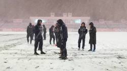Meciul Botosani - Dinamo amanat din cauza ninsorii