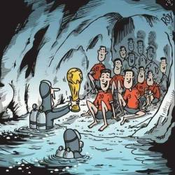 Lumea fotbalului alaturi de cei 12 copii salvati in Thailanda