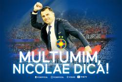 FCSB anunta oficial despartirea de Nicolae Dica