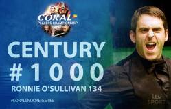 Ronnie O'Sullivan, mister 1000 in snookerul mondial. Englezul scrie istorie!