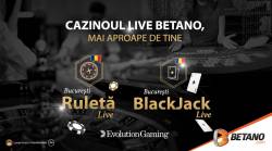 Cazinoul Live Betano, mai aproape de tine. Acum și cu mesele Evolution!