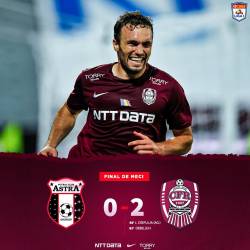 Astra – CFR Cluj 0-2. Un nou lider in Liga 1