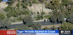 Tiger Woods implicat intr-un accident rutier major. A ajuns direct in operatie!