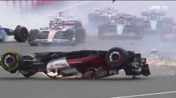 Accident urat in debutul cursei de la Silverstone. Unul dintre piloti a ajuns cu rotile in sus (VIDEO)