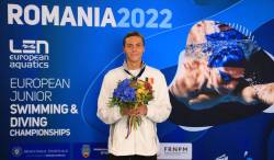 David Popovici cucereste un nou titlu european la juniori. La cate medalii a ajuns in competitia de la Otopeni
