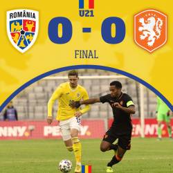 Romania U21 a remizat cu Tarile de Jos