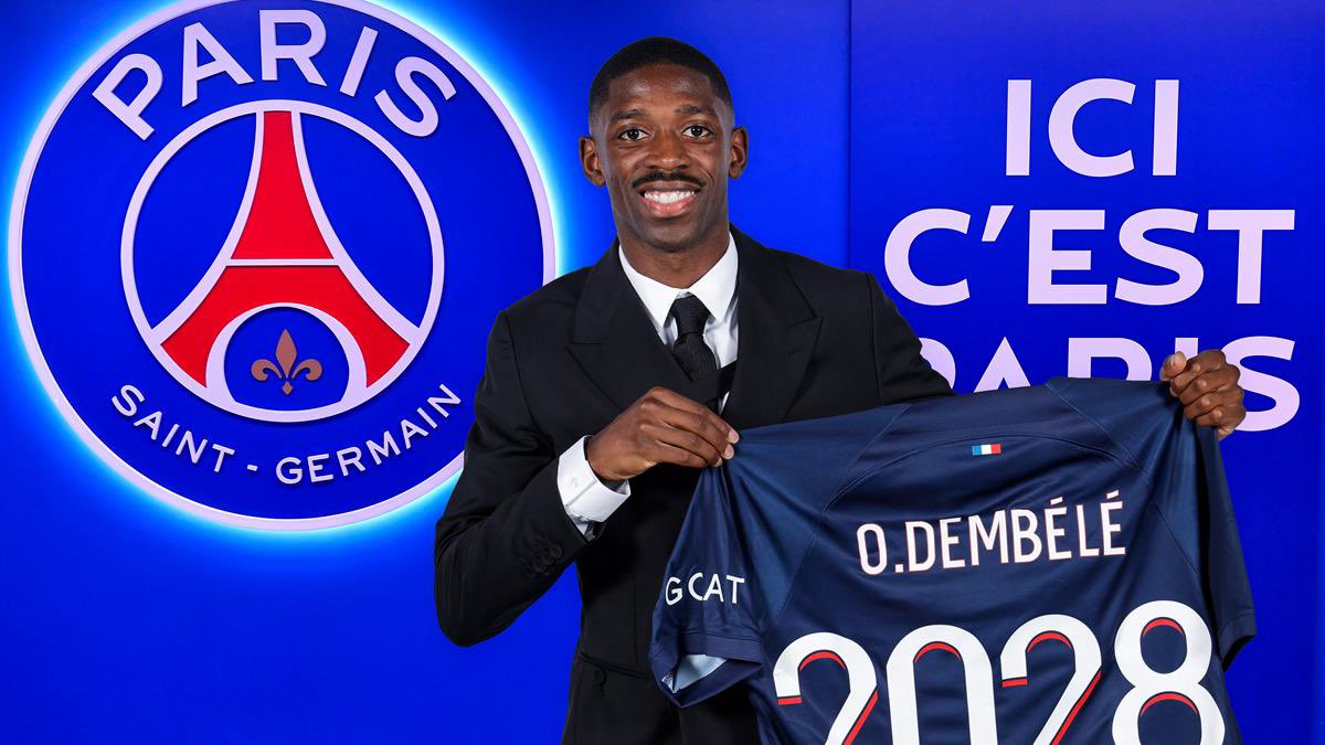 Dembele, noul jucător al echipei Paris Saint-Germain