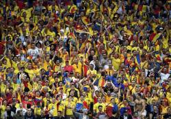 O mână de suporteri români prezenți la meciul cu Israel