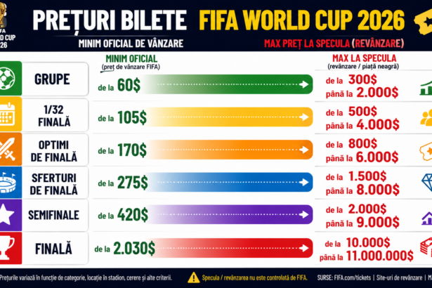 Preturi bilele cupa mondiala de fotbal